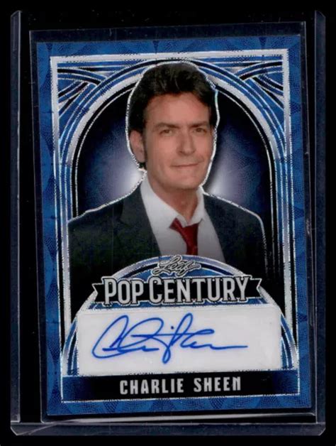 Leaf Pop Century Charlie Sheen Blue Auto Ba Cs