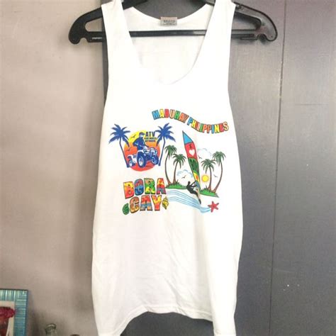 Boracay Sando Mens Fashion Tops And Sets Swim Top And Rash Guards On