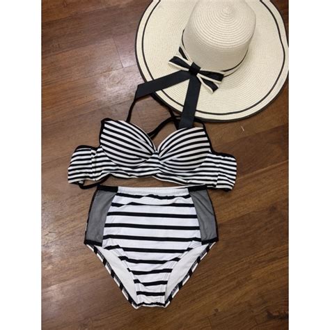 bộ bikini kẻ Shopee Việt Nam