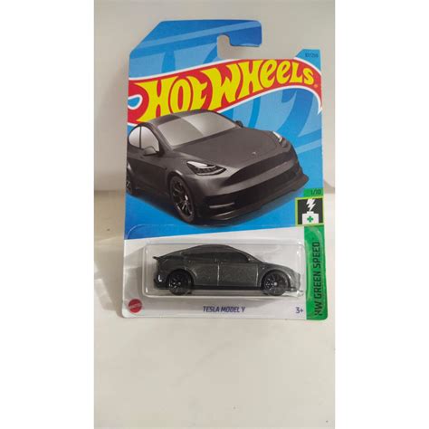 Hot WHEELS TESLA MODEL Y Dark Gray Gray Shopee Malaysia
