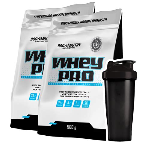 2x Whey Pro Protein Nutri Isolado Concentrado Zero 0 Soja