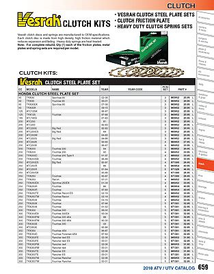 Vesrah Vc Clutch Disc Set For Yamaha Yfm F Kodiak X Ebay