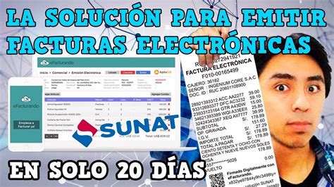 Cómo emitir una FACTURA ELECTRÓNICA SUNAT La Solución Definitiva