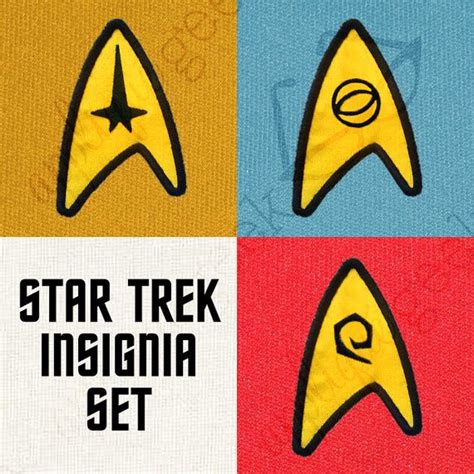 Set Of Star Trek Insignia Applique Embroidery Designs Star Trek