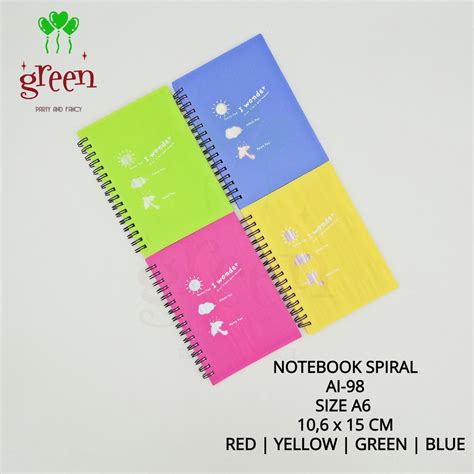 Jual Notebook Spiral Buku Spiral Notebook Ring Buku Tulis Spiral