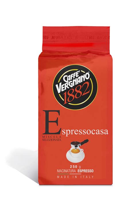 Caffè macinato VERGNANO confezione da 250gr ESPRESSO CASA Cialdeweb it