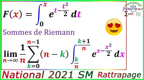 Intégrale de Riemann Somme de Riemann Calcul Intégrale Examen