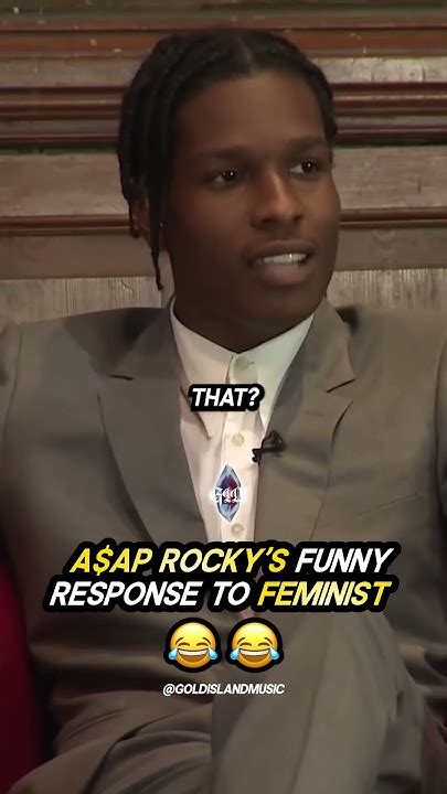 A Ap Rockys Funny Response To Feminist 😂😂 Youtube