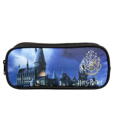 Trousse Scolaire 2 Compartiments Harry Potter Noire