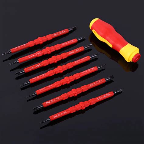 14 Pcs Insulated Screwdriver Set CR V High Voltage 1000V Magnetic