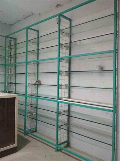 Mild Steel Wall Mounted Glass Display Rack For Showroom At Rs 200 Sq