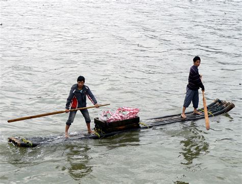 Gambar Nelayan Cina Transportasi Air Perahu Dan Peralatan