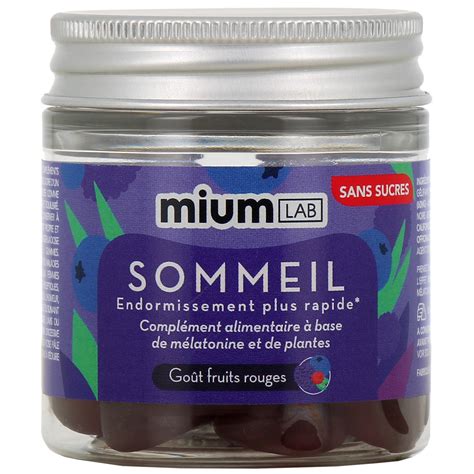 Gummies Sommeil Mium Lab M Latonine Et Plantes Pour Dormir