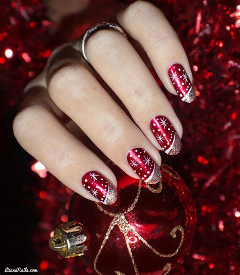 Nail Art Merry Christmas Lizananails Fancy Nails Designs Xmas