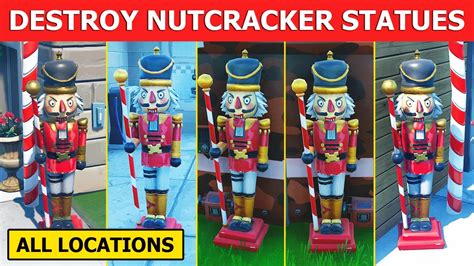 Destroy Nutcracker Statues All 5 Locations Fortnite Winterfest