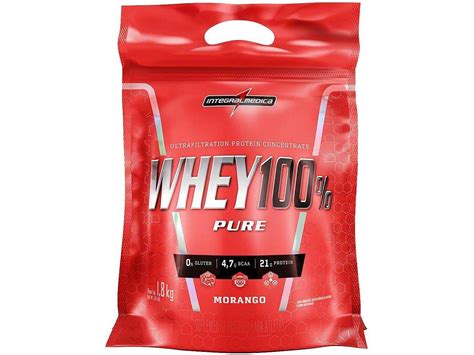 Whey Protein Concentrado Integralmédica 100 Pure 18kg Morango