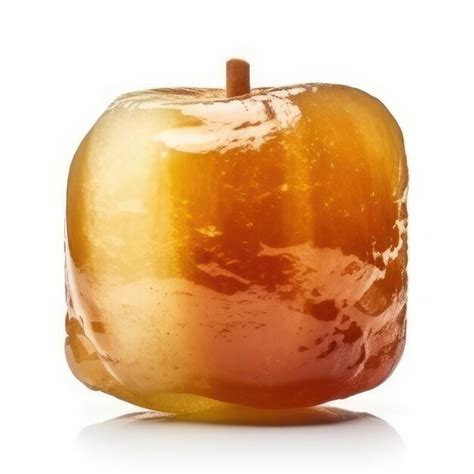 Premium Photo A Golden Apple With A Reflection Of Clouds On It