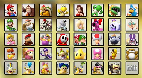 Mario Kart 9 Roster (Metal Mario and other variants are alts) : r/mariokart