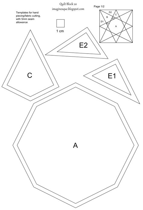 Free Printable English Paper Piecing Templates | DocTemplates