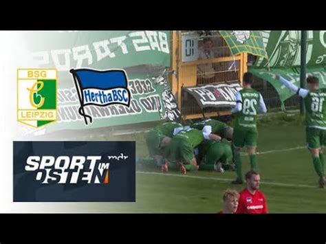 Chemie Leipzig kämpft Hertha BSC II nieder Sport im Osten MDR YouTube