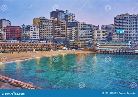 The Beaches Of Alexandria Egypt Editorial Stock Photo Image Of