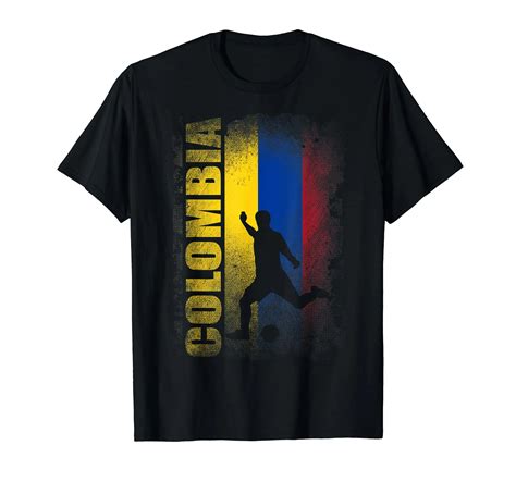 Camiseta De La Bandera De Colombia Para Amantes Del F Tbol