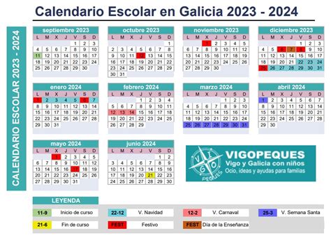 Calendario Escolar Galicia 2023 2024 Fechas De Inicio De Curso Y