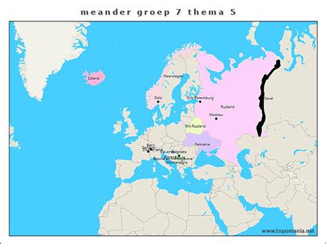 Topografie Meander Groep 7 Thema 5 Topomania Net