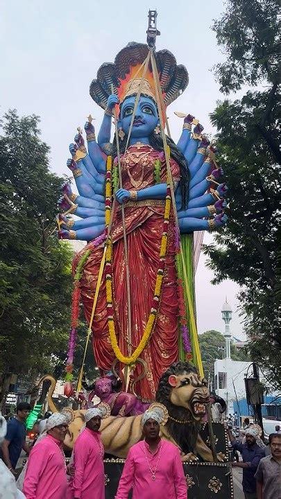 Worlds Biggest Durga Mata Nimajjanam Gulab Srinivas Navratri 2023