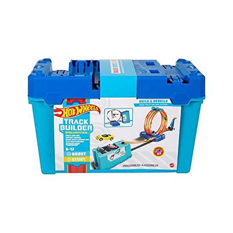 Hot Wheels Track Builder Multi Loop Box Ultimate Storage Feet Of Track Connectors Launcher