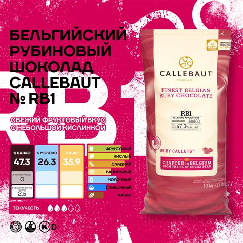 Бельгийский рубиновый шоколад Ruby Callebaut 10 кг - купить с доставкой ...