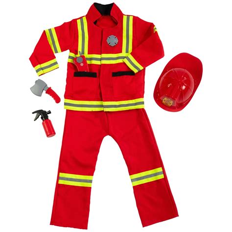 Fire Chief Dress Up Costume Set Smyths Toys Uk