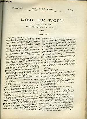 Supplement A La Revue Mame N L Oeil De Tigre Suite Par Georges