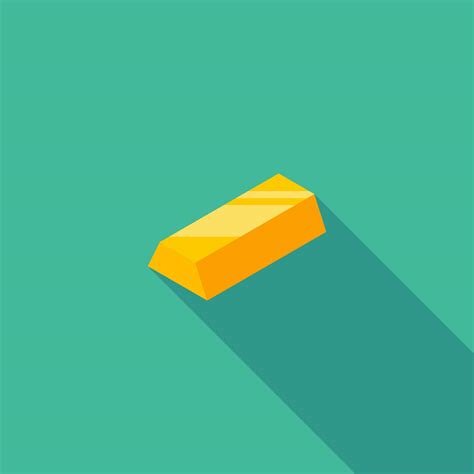 Gold Bar icon vector isometric. Flat style vector illustration ...