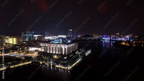 Masjid Besi Mosque Illuminated By Night Stock Photo | Adobe Stock