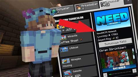 YENİ TÜRK PVP SUNUCUSU NEEDMCPE NETWORK MCPE 1 19 63 YouTube