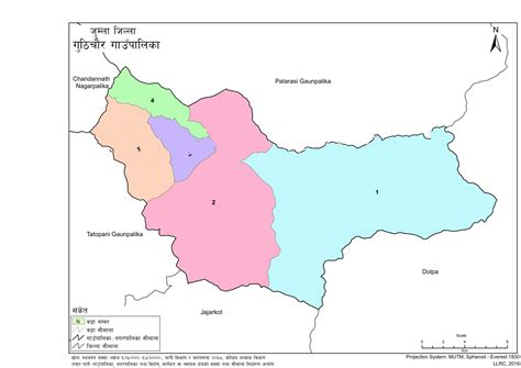 Map of Guthichaur Rural Municipality, Jumla, Nepal – Nepal Archives