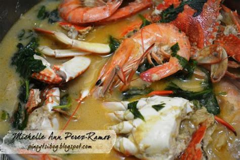 Pinoy Tsibog Ginataang Alimasag At Hipon Crab And Shrimp With Coconut