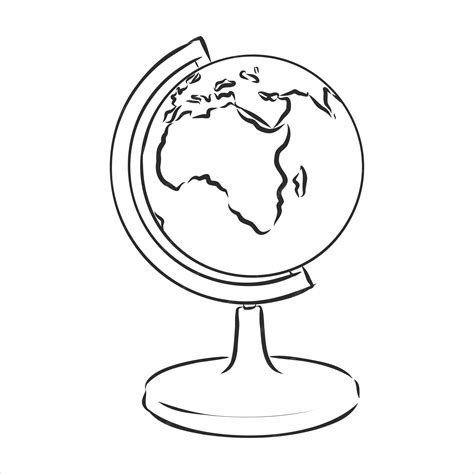 drawing of globe 7