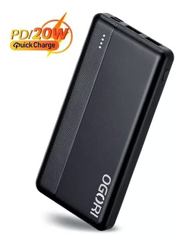 Power Bank Batería Portátil 12000mah 2 1a Carga Rápida Ogori Meses