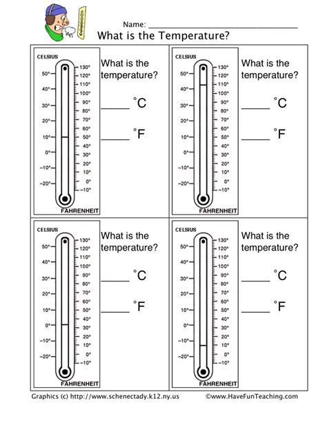 Read A Thermometer Worksheet By Teach Simple