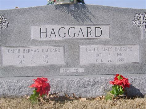 Hattie Sikes Haggard Find A Grave Memorial