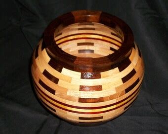 Handcrafted Segmented Wood Bowl Etsy