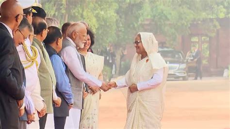 Bangladesh PM Sheikh Hasina Gets Ceremonial Reception At Rashtrapati ...