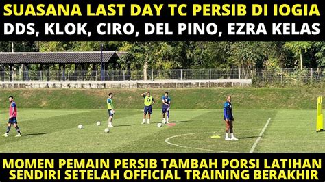 Momen Para Pemain Persib Tambah Latihan Sendiri Setelah Sesi Latihan