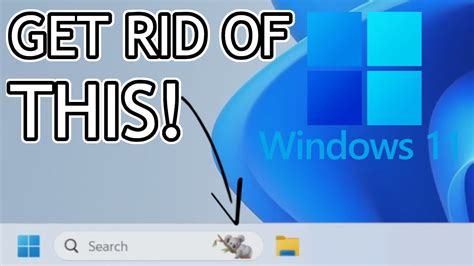 How To Remove Windows 11 Search Bar Picture Youtube