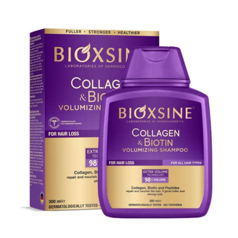 Bioxcin Bioxsine Collagen Biotin Volumizing Shampoo Ml