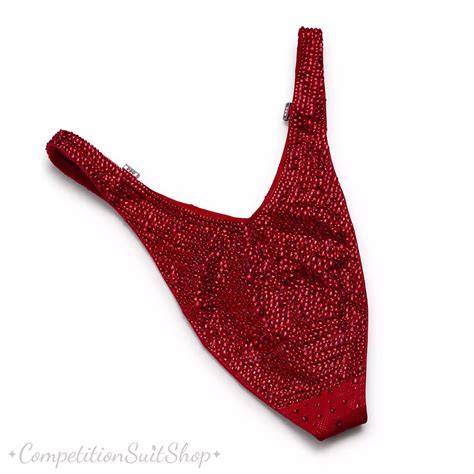 Red Figure Competition Bikini Suit