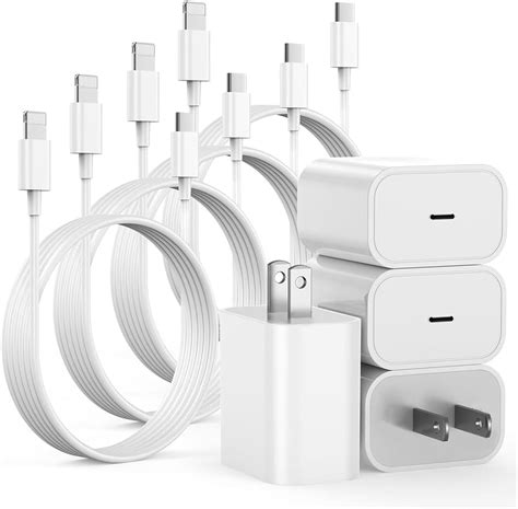 Orrkila IPhone ChargerMFi Certified Fast Charger 4 Pack USB C Wall