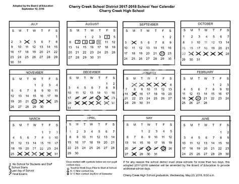 Cherry Creek High School Calendars – Greenwood Village, CO